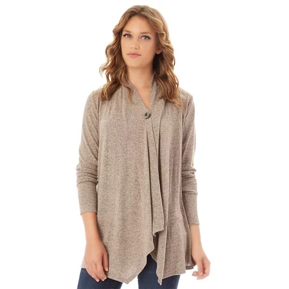 Apt. 9 Women's Xxl Plus Soft Mocha Tan Button Wra… - image 1